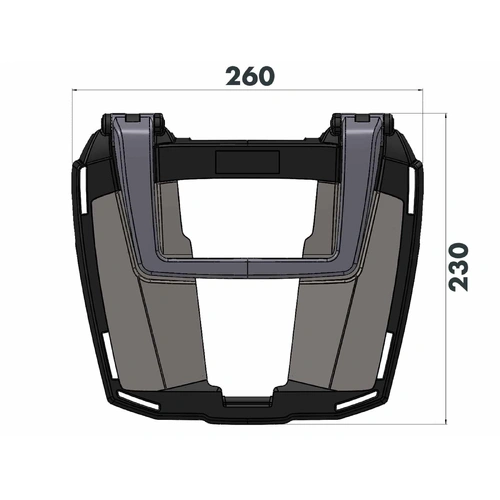 Easyrack topcasecarrier black for Honda CB 1000 BIG 1 (1993-1996) 