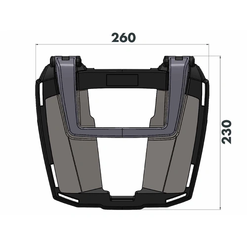 Easyrack top case carrier black for KTM 1050/1190 Adventure/R (2013-2016)