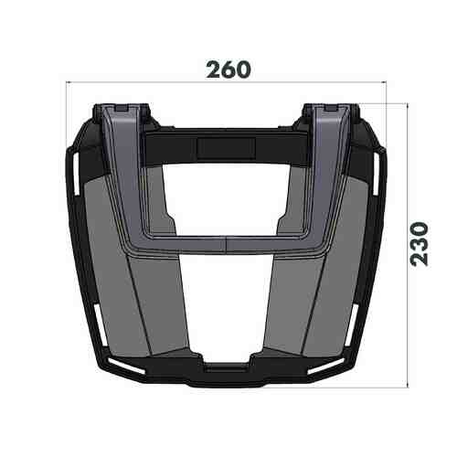 EASYRACK TOPCASECARRIER BLACK FOR TRIUMPH SPEED TRIPLE 1050 (2008-2010)