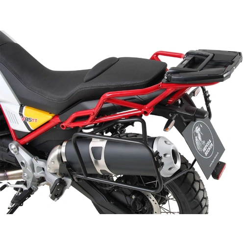 Easyrack top case carrier for combination with original luggage rack black for Moto Guzzi V 85 TT (2019-2023)