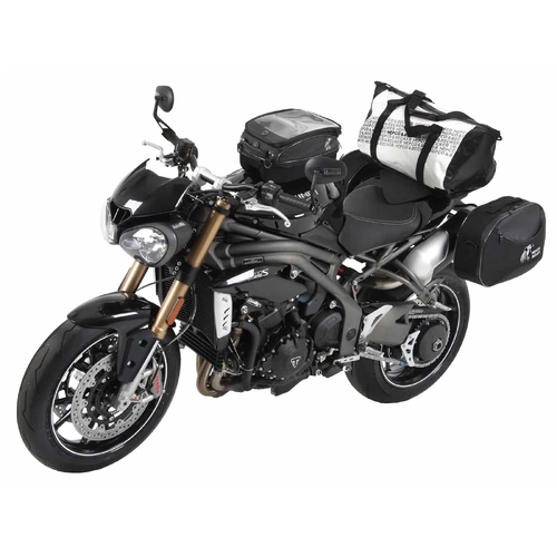 Black sports rack for Triumph Speed Triple 1050 S/R/RS (2016-2020)