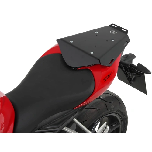 Black sports rack for Triumph Street Triple 765 S / R / RS / R Low / Moto2 (2017-)