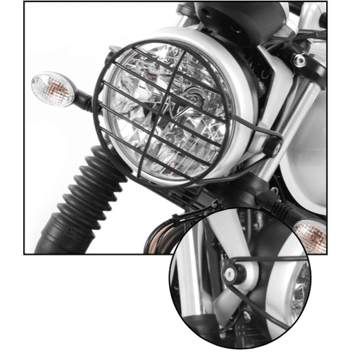 Black lamp guard for Triumph Street Twin (2016-2022)