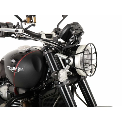 Black lamp guard grille for Triumph Scrambler 1200 XC (2019-2023)