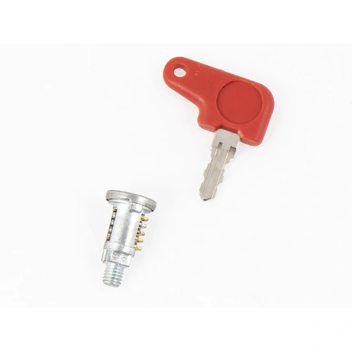 Lock-cylinder with thread for Hepco&Becker Journey universal topcases 30/40/50 with red lock button and Orbit Topcase 54