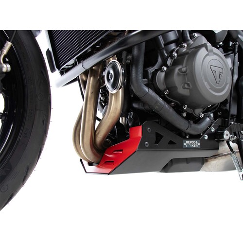 BASH PLATE FOR TRIUMPH TRIDENT 660 (2021-) RED/ BLACK