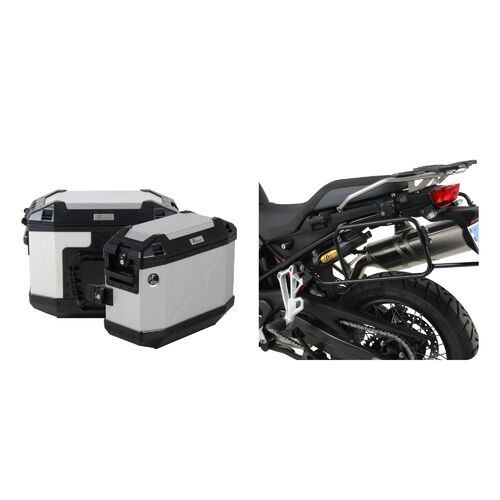 BMW F750/850/850 GSA Sidecarrier and Xplorer Silver Luggage Package Deal 