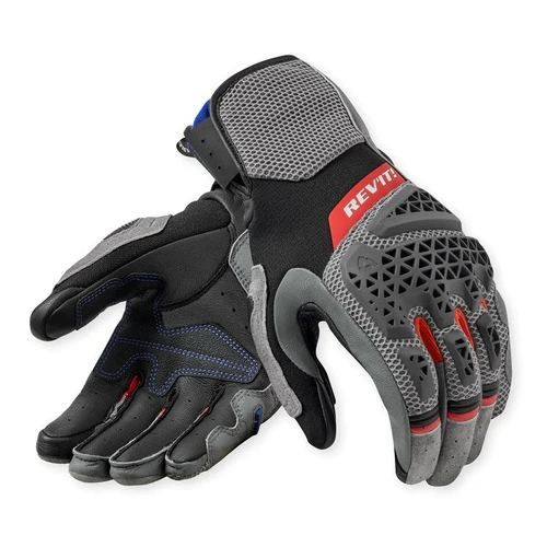 REV'IT! SAND 5 GLOVES (GREY-RED)