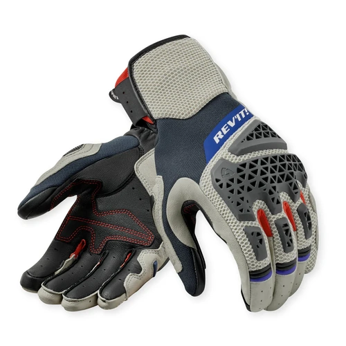 REV'IT! SAND 5 GLOVES (SILVER-RED)