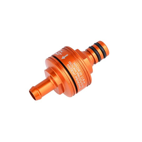 Golan Billet Fuel Filter - Quick Disconnect- Orange