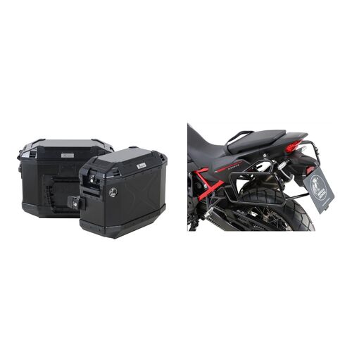 Honda CRF Africa Twin 1100 Sidecarrier and Xplorer Black Luggage Package Deal