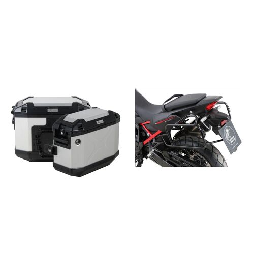 Honda CRF Africa Twin 1100 Sidecarrier and Xplorer Silver Luggage Package Deal