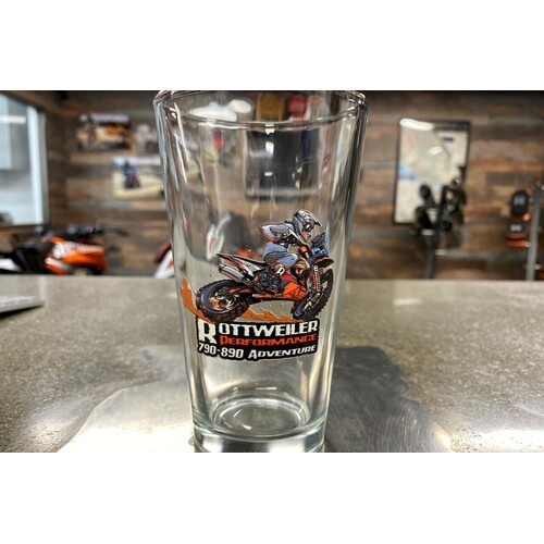 ROTTWEILER PERFORMANCE 'KTM 790R 890R' COLLECTOR'S PINT GLASS